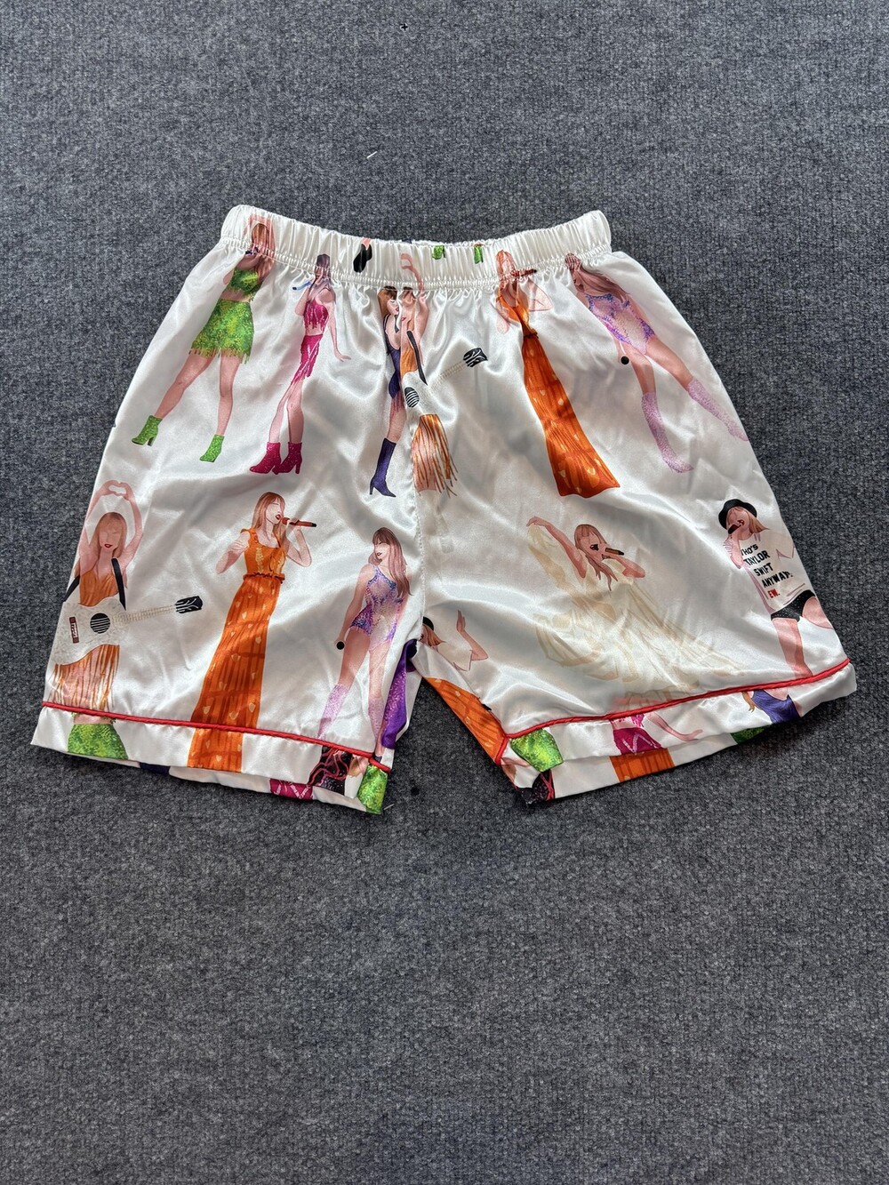 Satin Skimmer Shorts Womens Small Taylor Swift